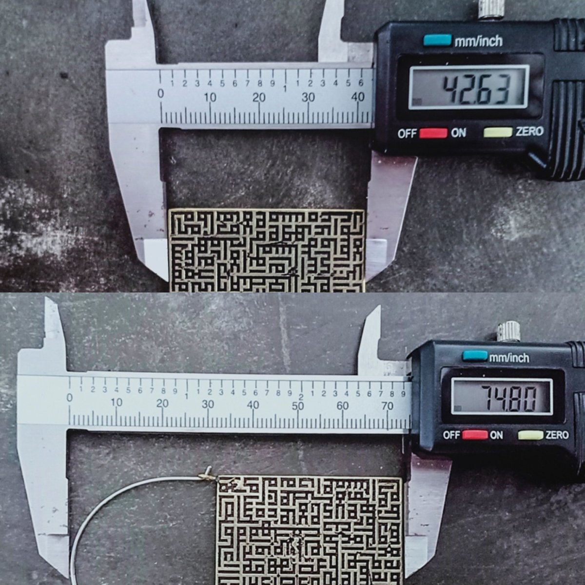 Square Hoops Brass - eleven44