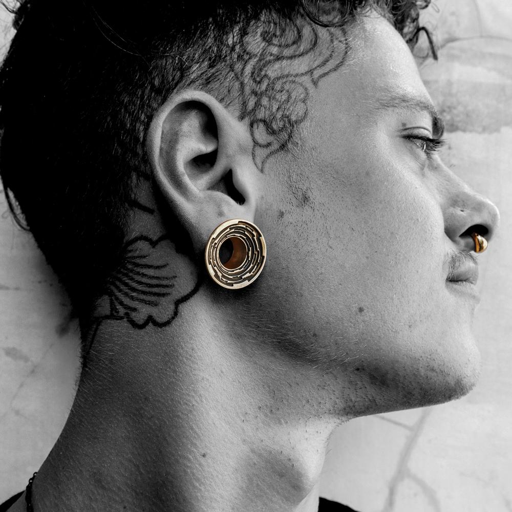 Steps Tunnels 22K Gold Plated - eleven44