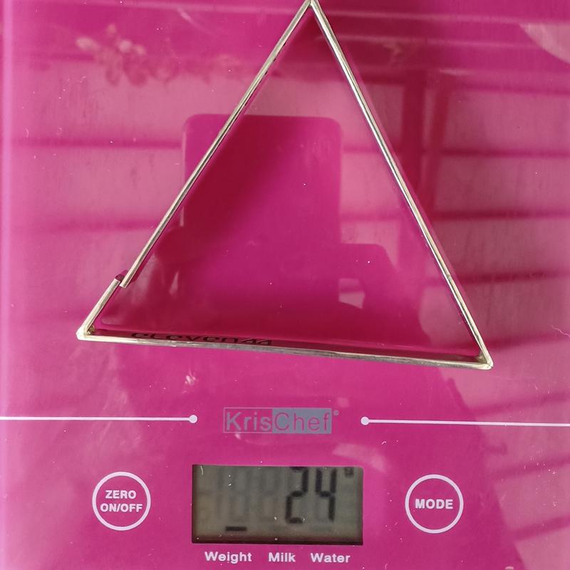 Triangle Ear Weights Silver - eleven44