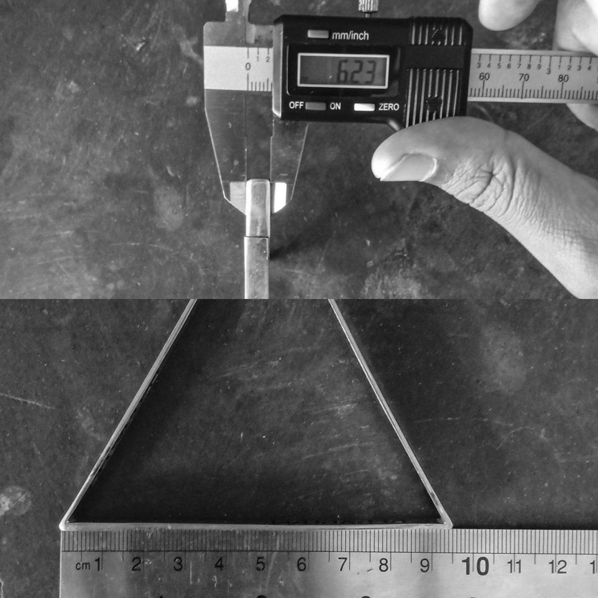 Triangle Ear Weights Silver - eleven44