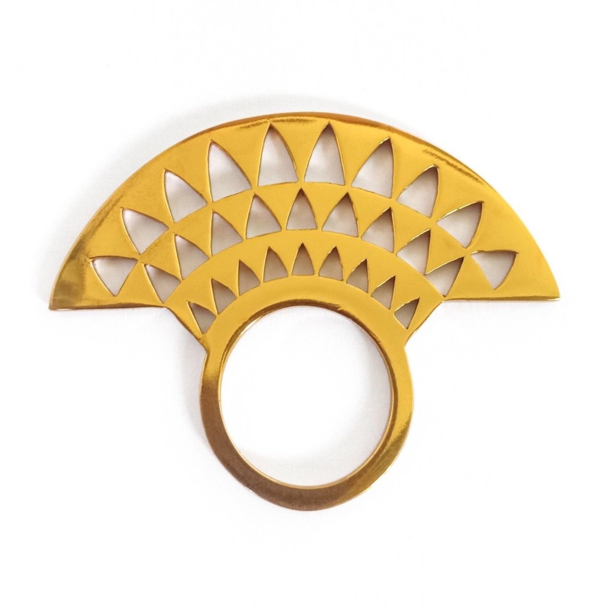 Triangle Ring Gold - eleven44