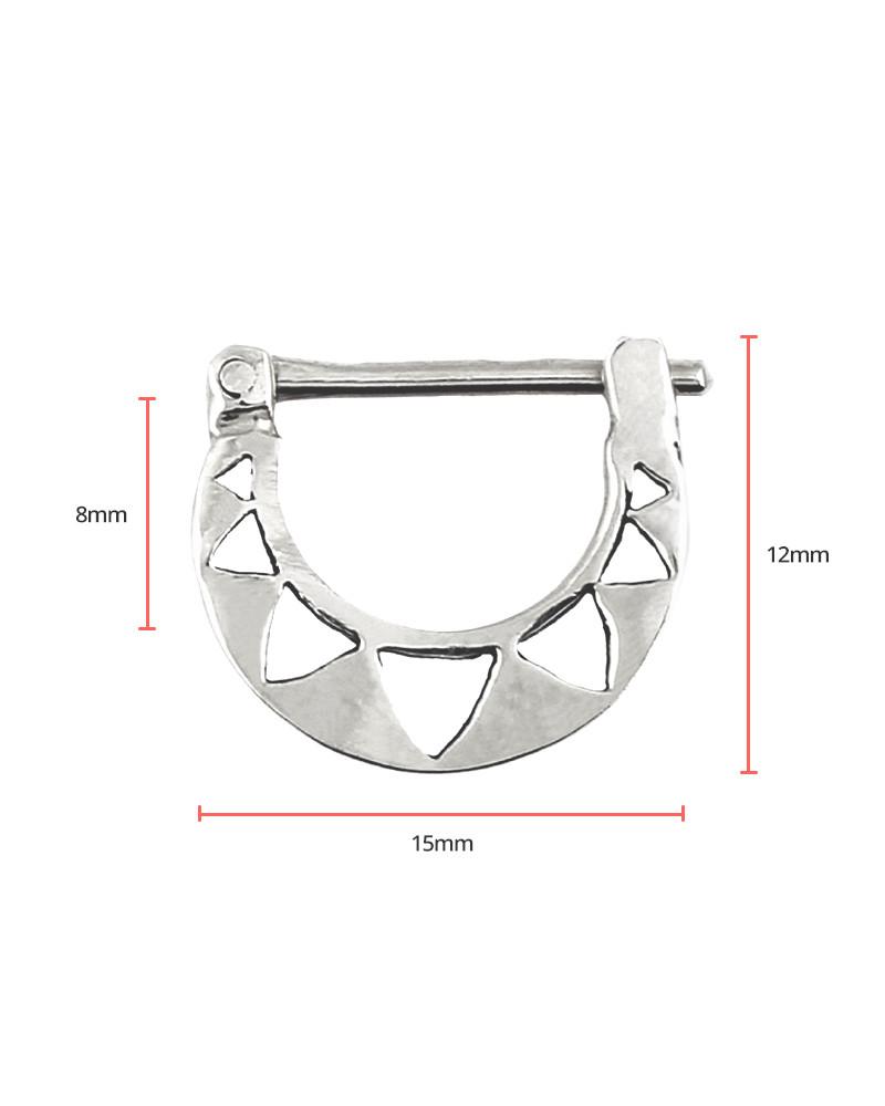 Triangle Septum Sterling Silver - eleven44