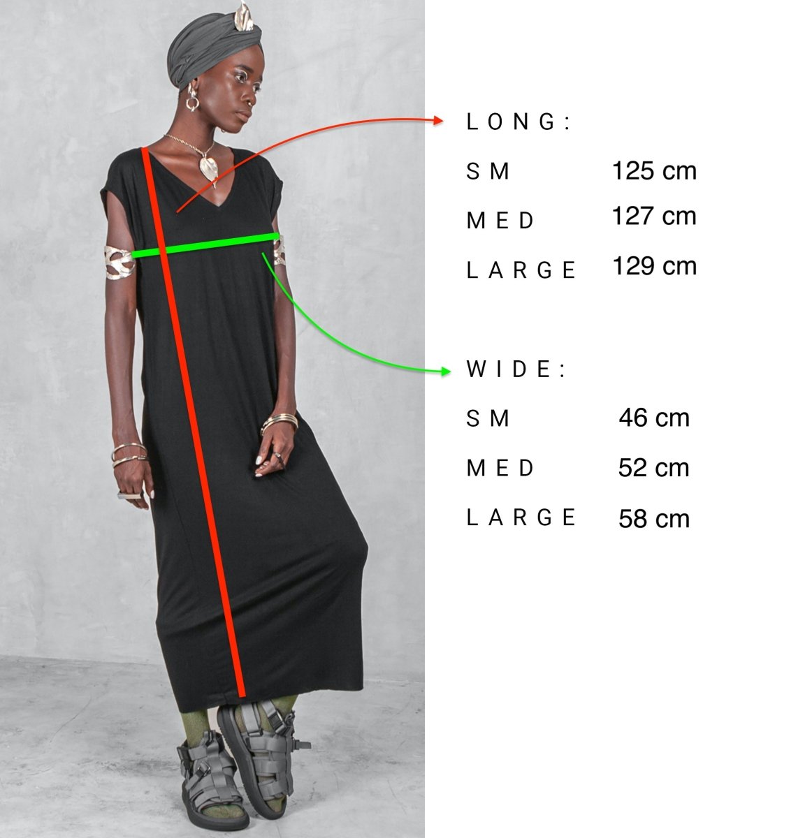 V Neck Dress Black Bamboo