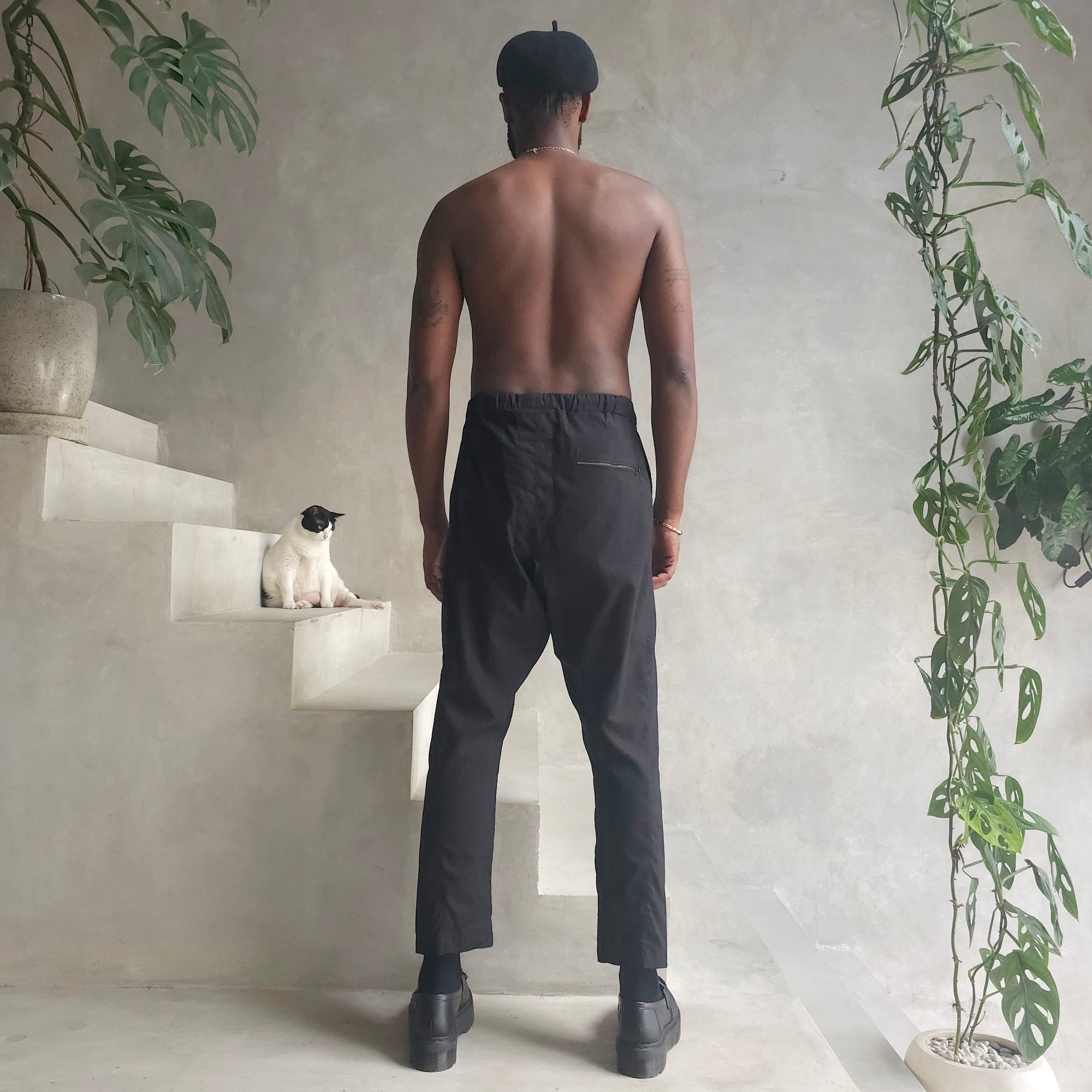 Hemp Easy Fit Pants Black