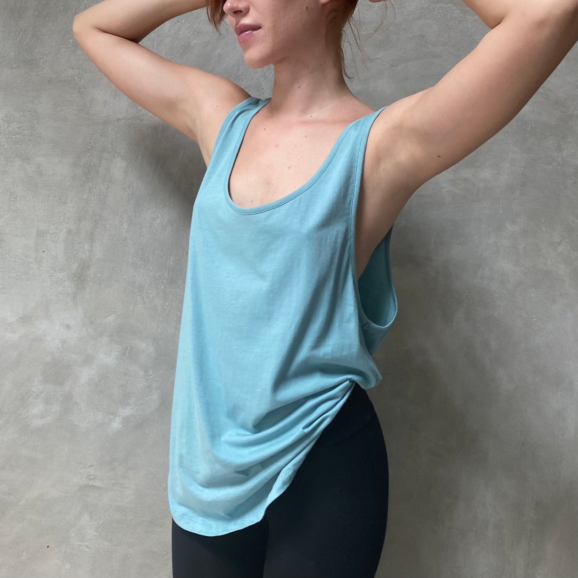 Sky Blue Tank Top Organic Cotton