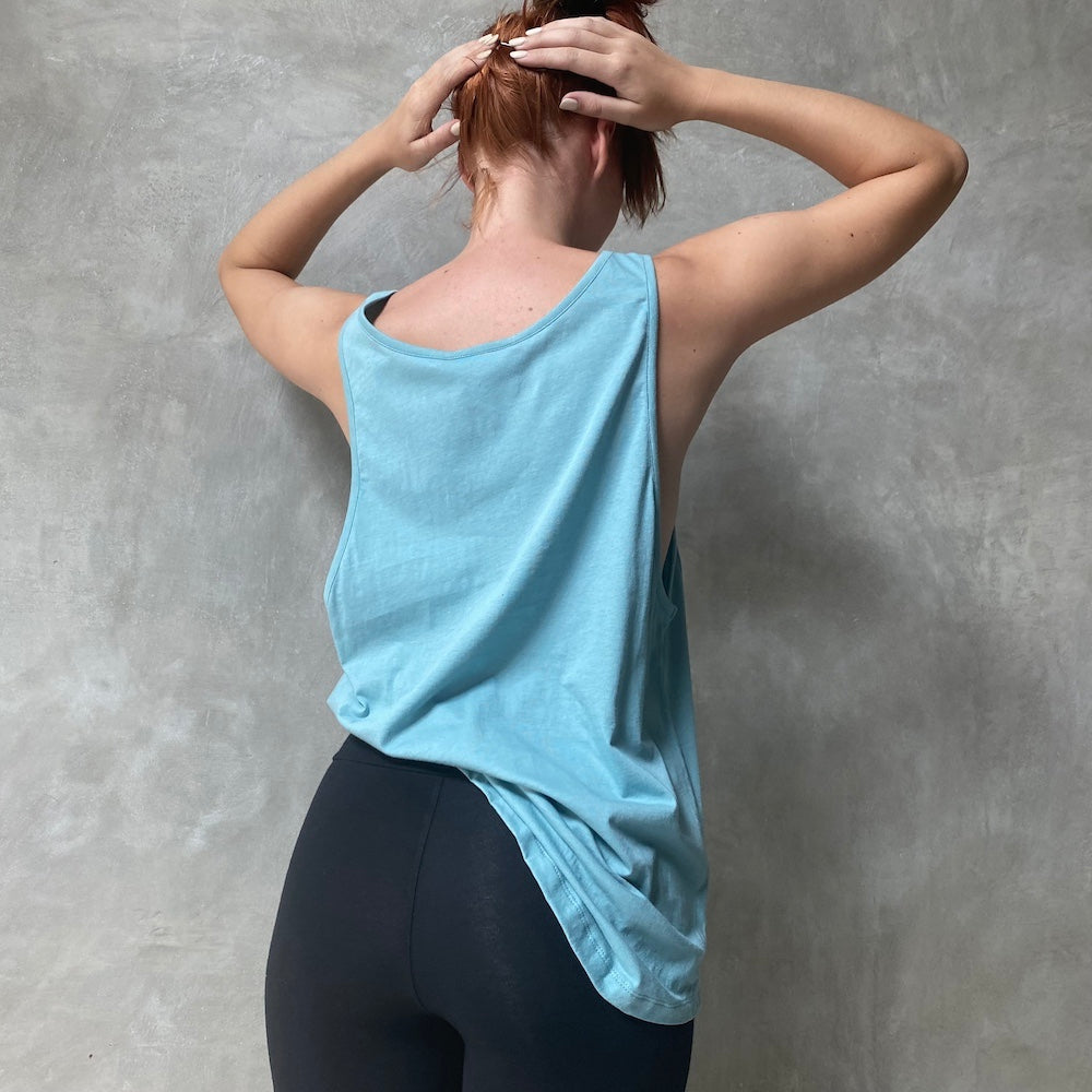 Sky Blue Tank Top Organic Cotton