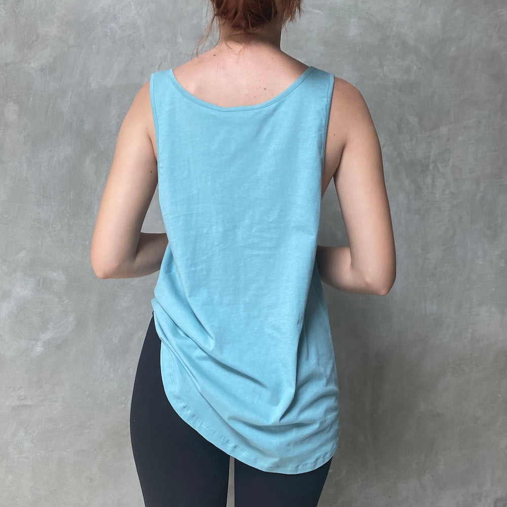 Sky Blue Tank Top Organic Cotton