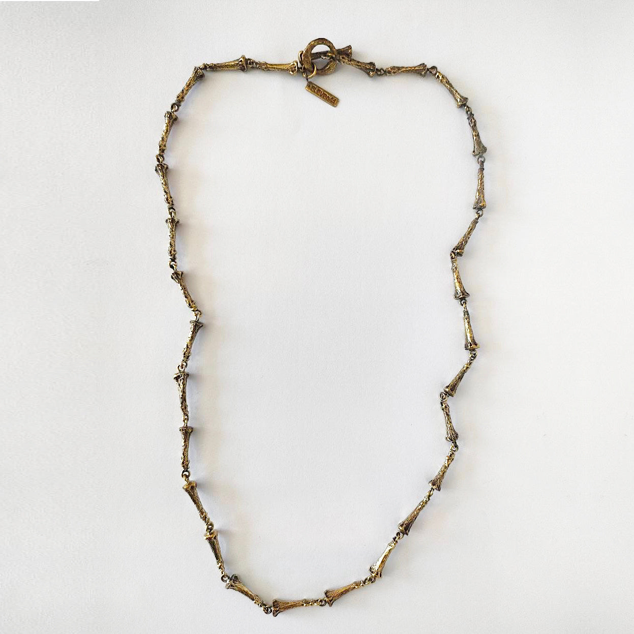 Bone Necklace Brass Small