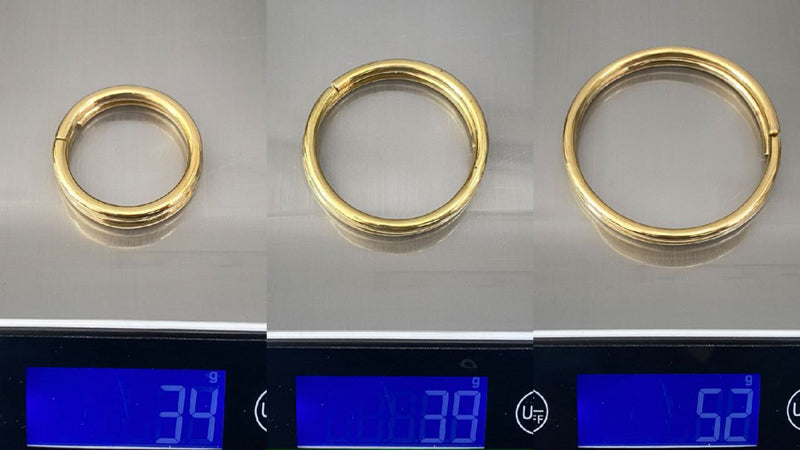 Gauged Hoops Brass - eleven44