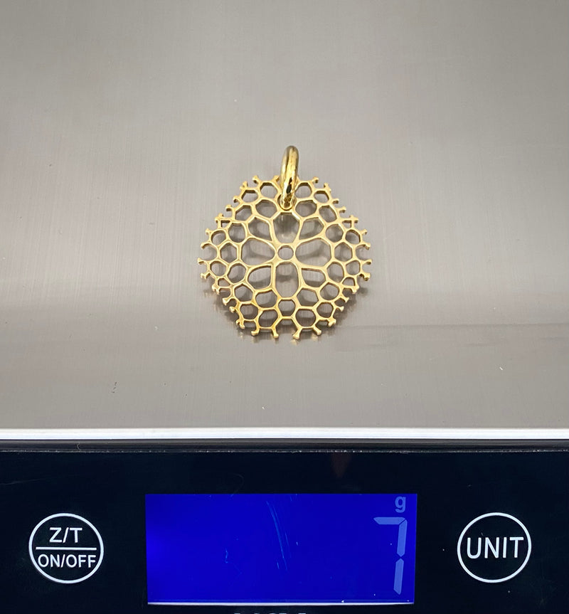 Coral Pendant Brass - eleven44