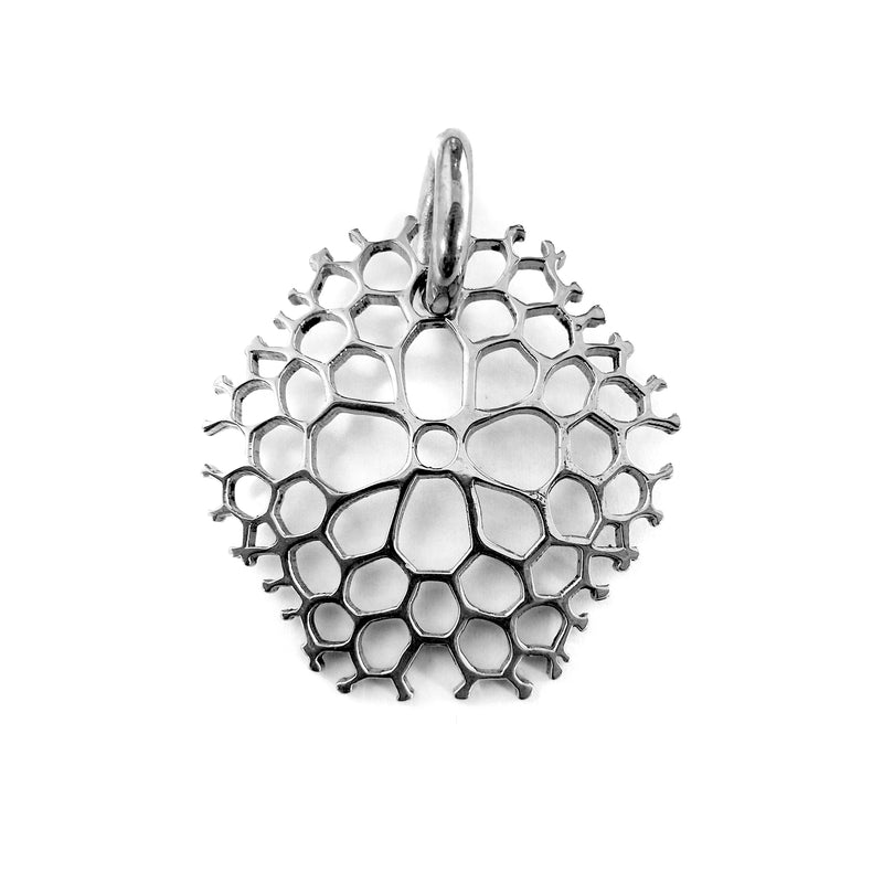 Coral Pendant Sterling Silver