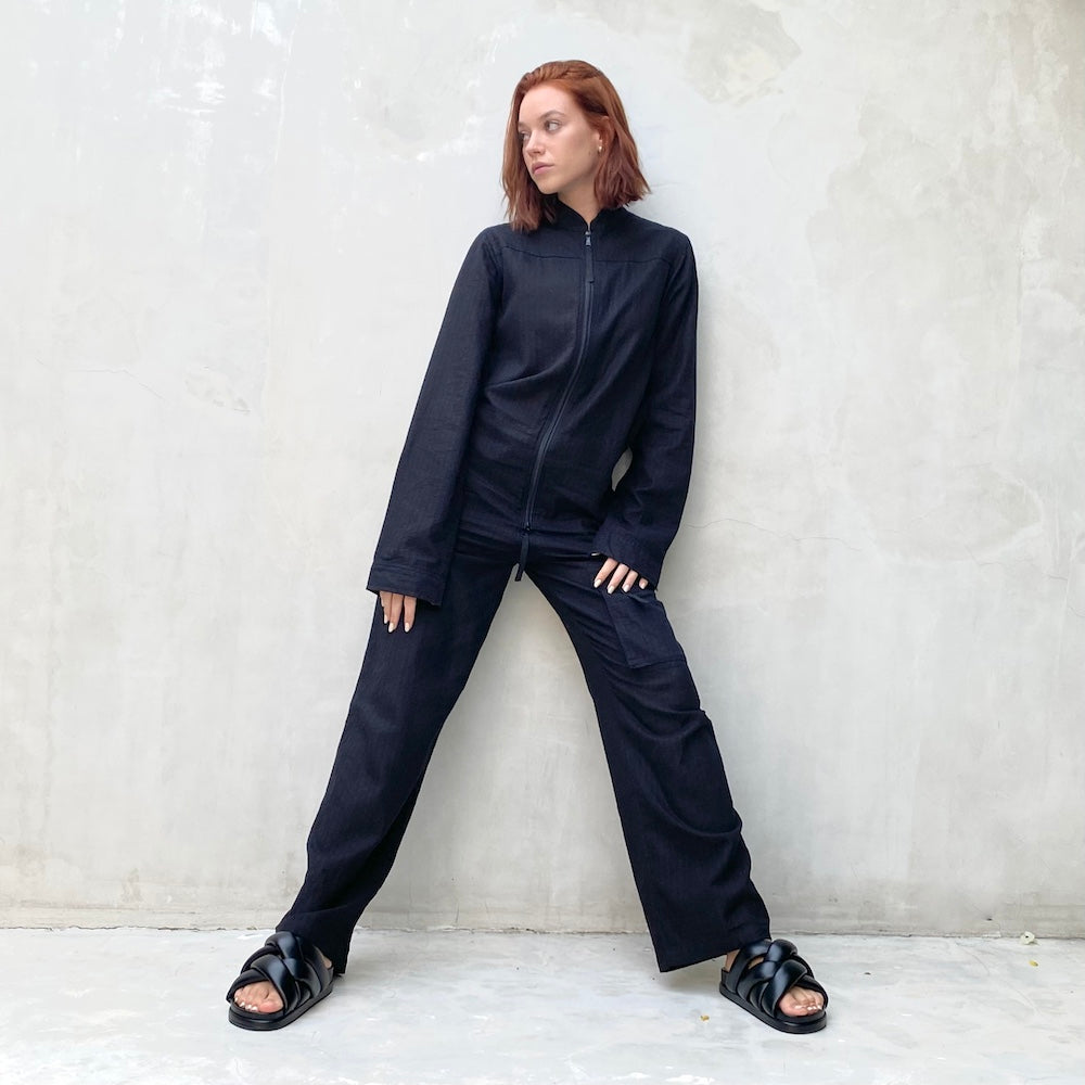 Hemp Coverall Black