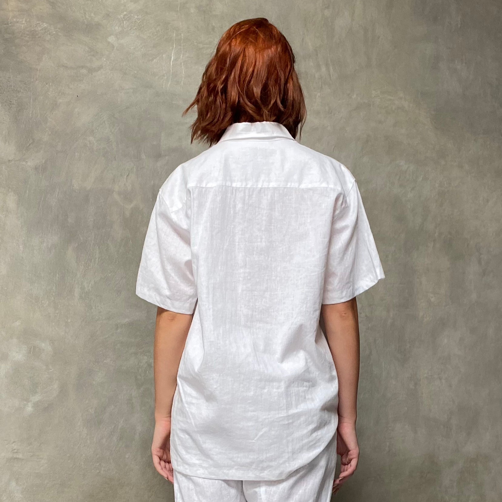 Hemp Button Shirt White