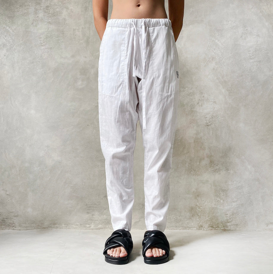 Hemp Easy Fit Pants White