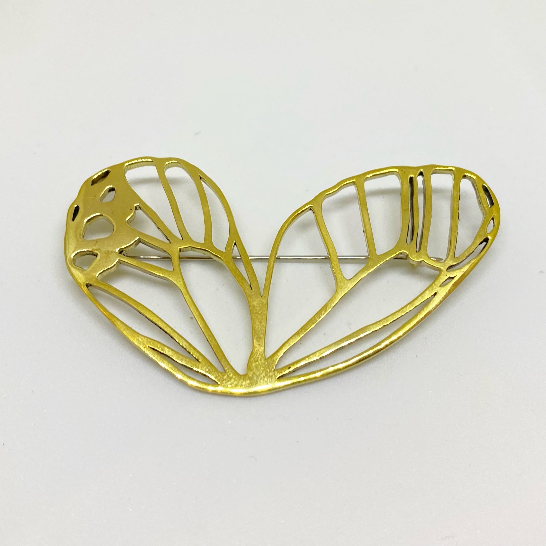 Butterfly Wing Pin Brass