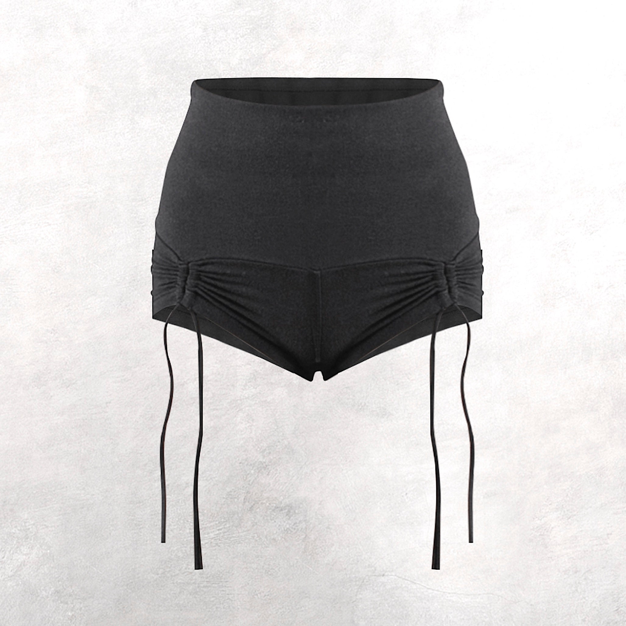 Black High Waist Shorts