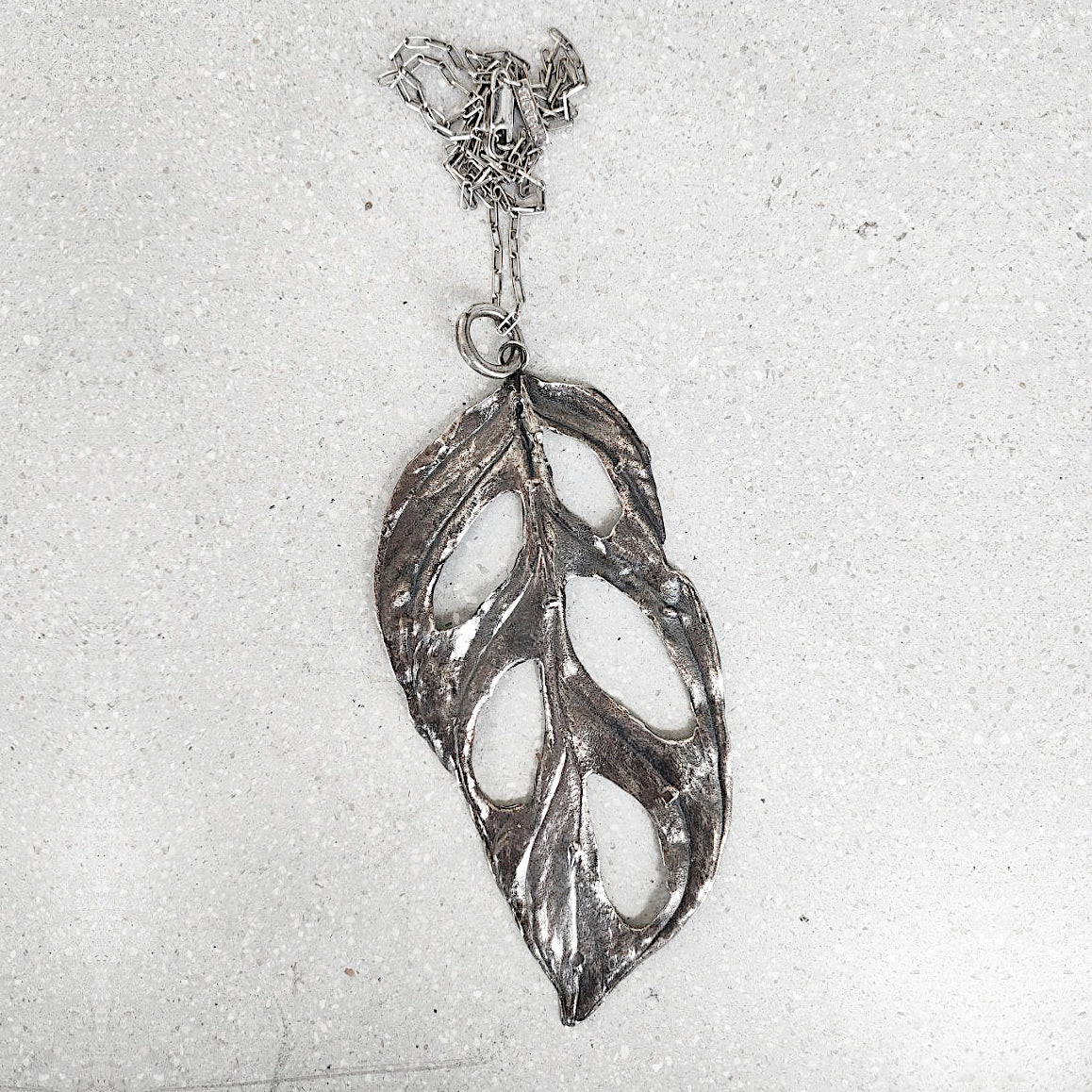 Leaf Pendant Sterling Silver