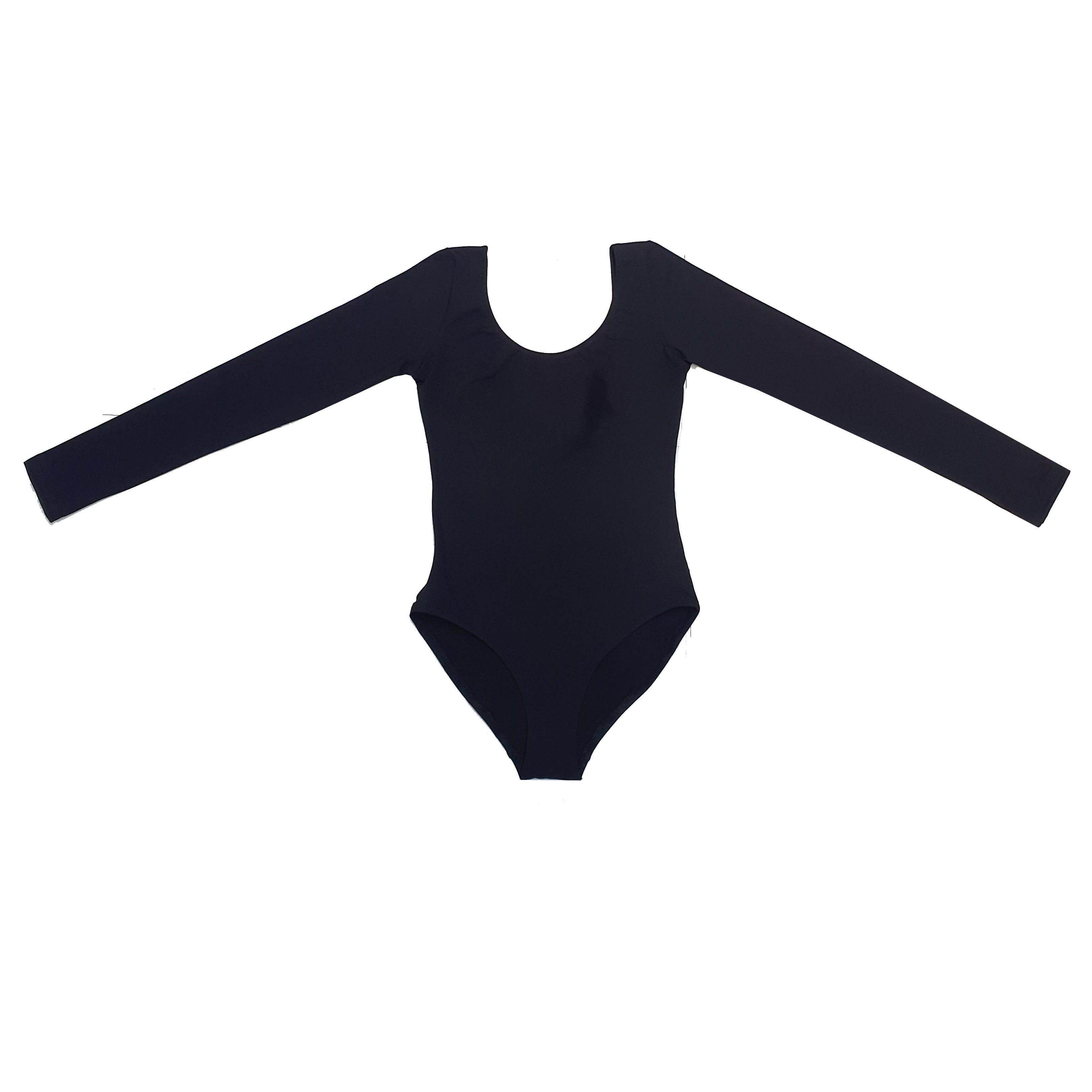 Black Bodysuit Long Sleeve OG Cotton Lycra