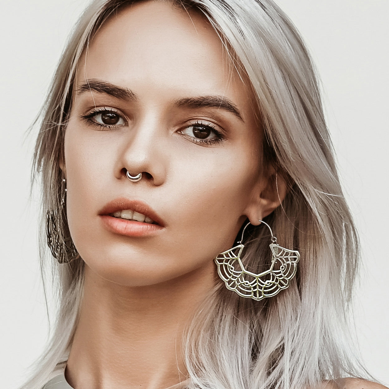 Marigold Hoops Silver