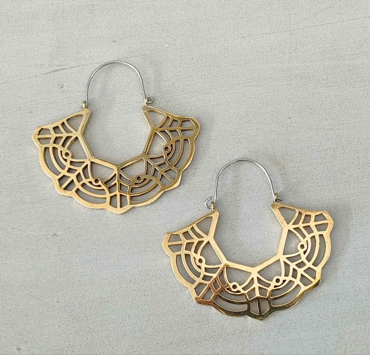 Marigold Hoops Brass