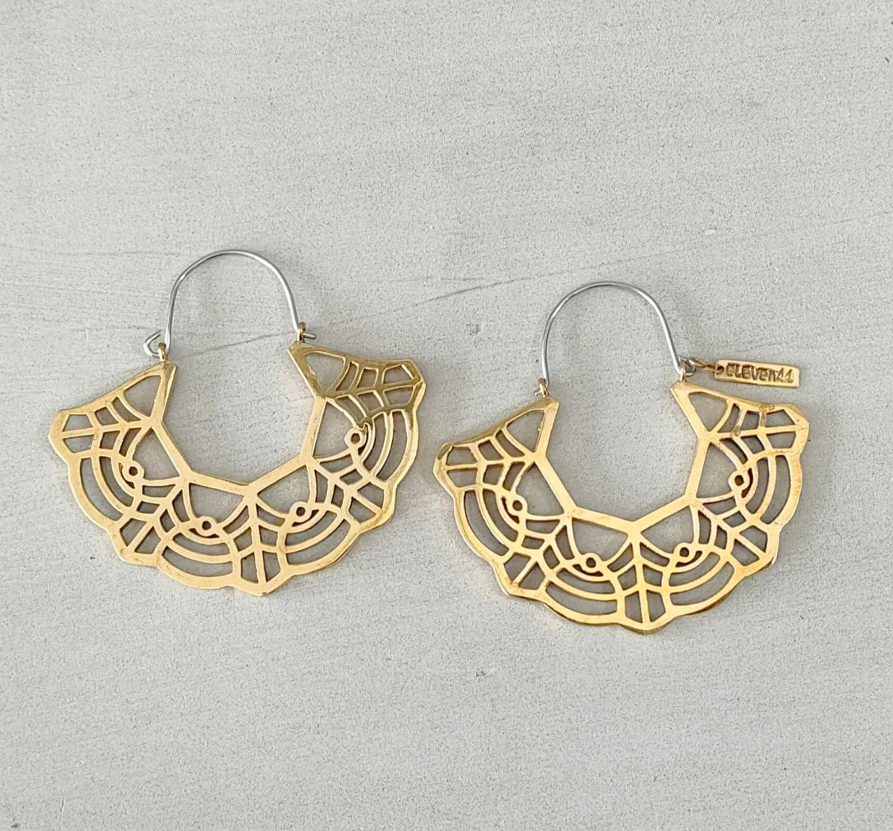 Marigold Hoops Brass