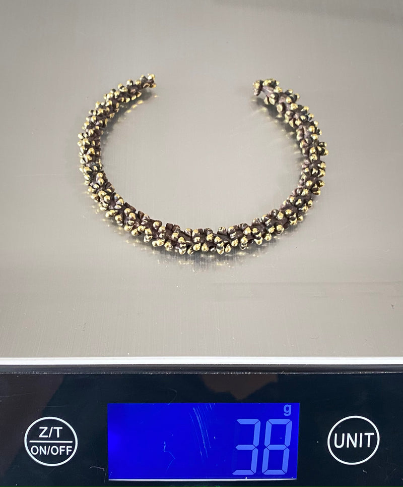 Palm Pod Cuff Brass - eleven44
