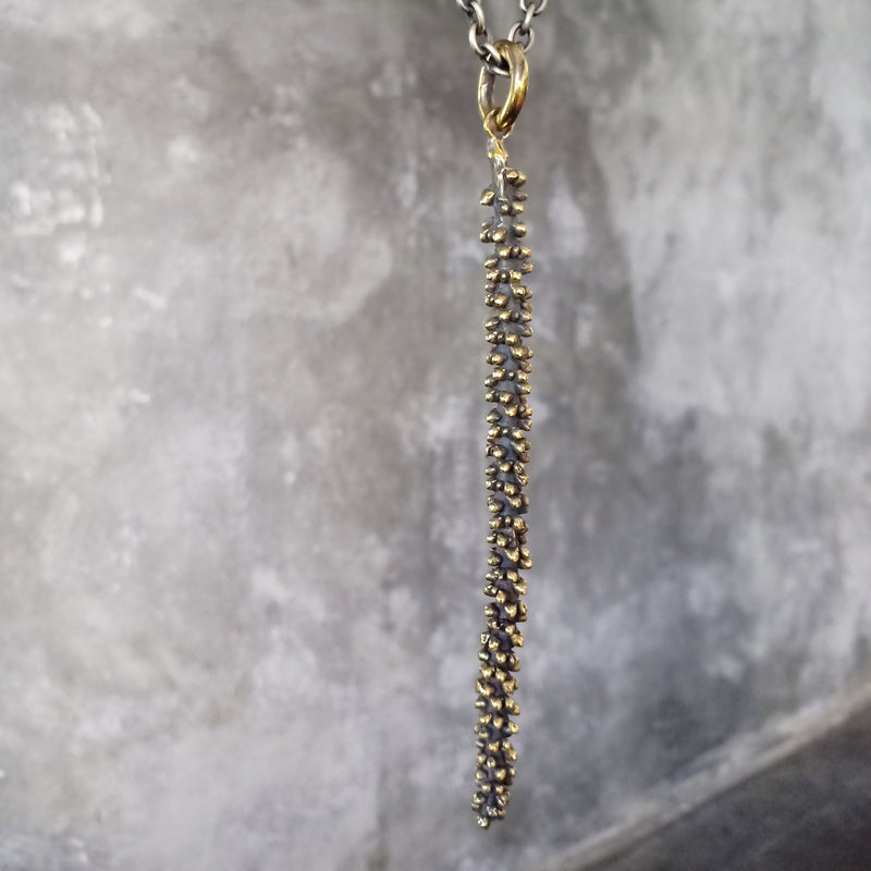 Palm Pod Pendant Brass