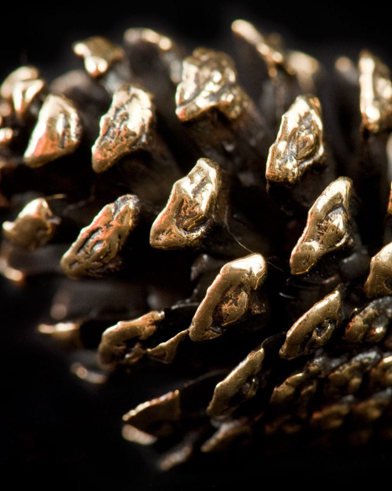 Pine Cone Pendant Brass