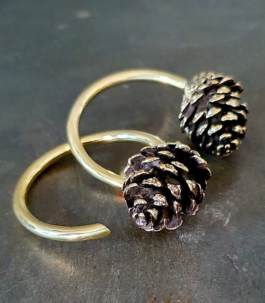 Pine Cone Weights Brass