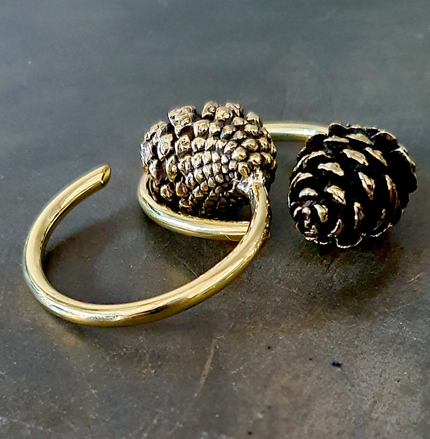 Pine Cone Weights Brass