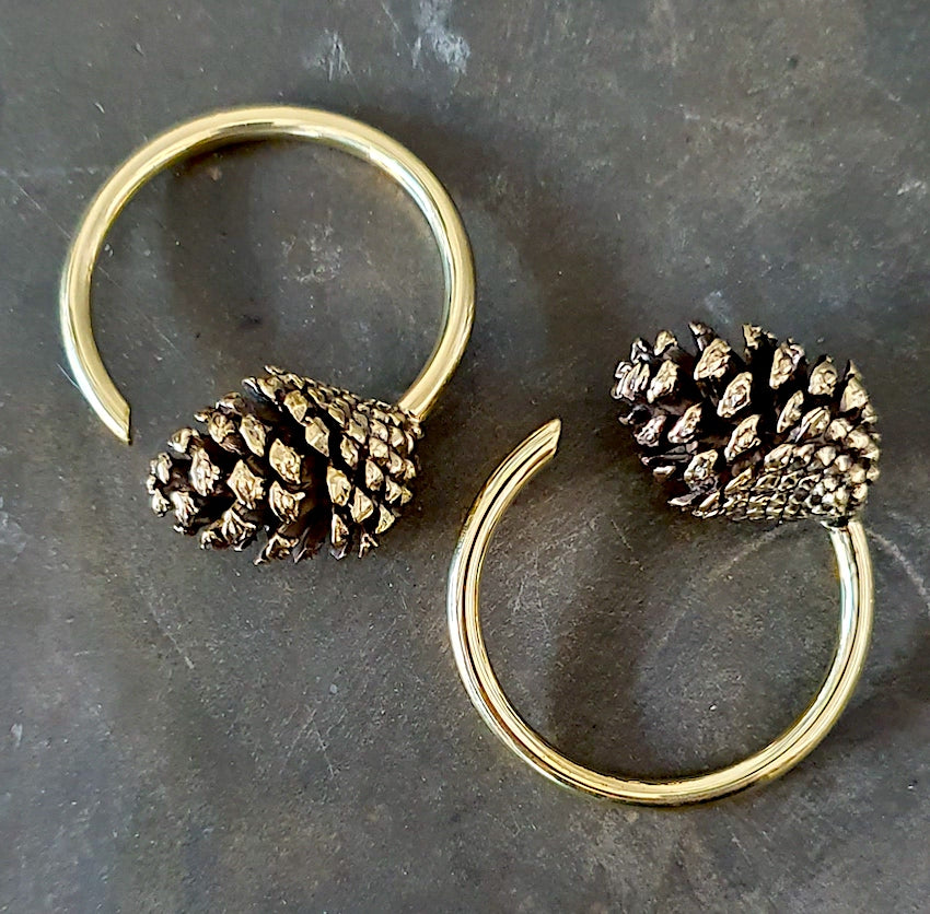 Pine Cone Weights Brass