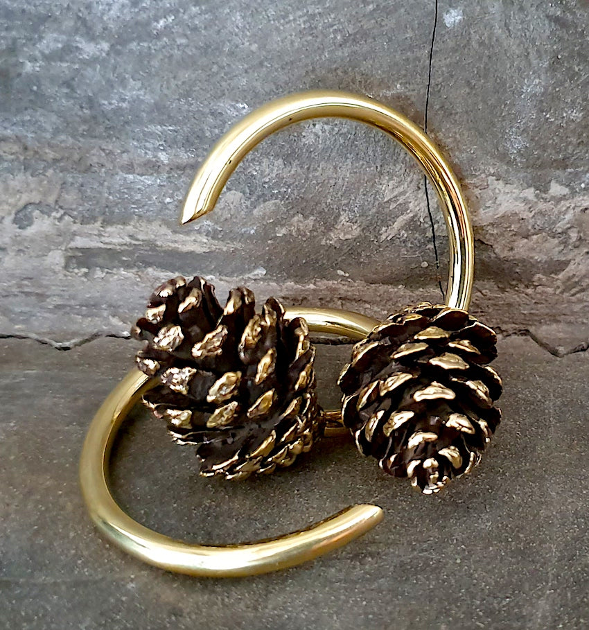 Pine Cone Weights Brass