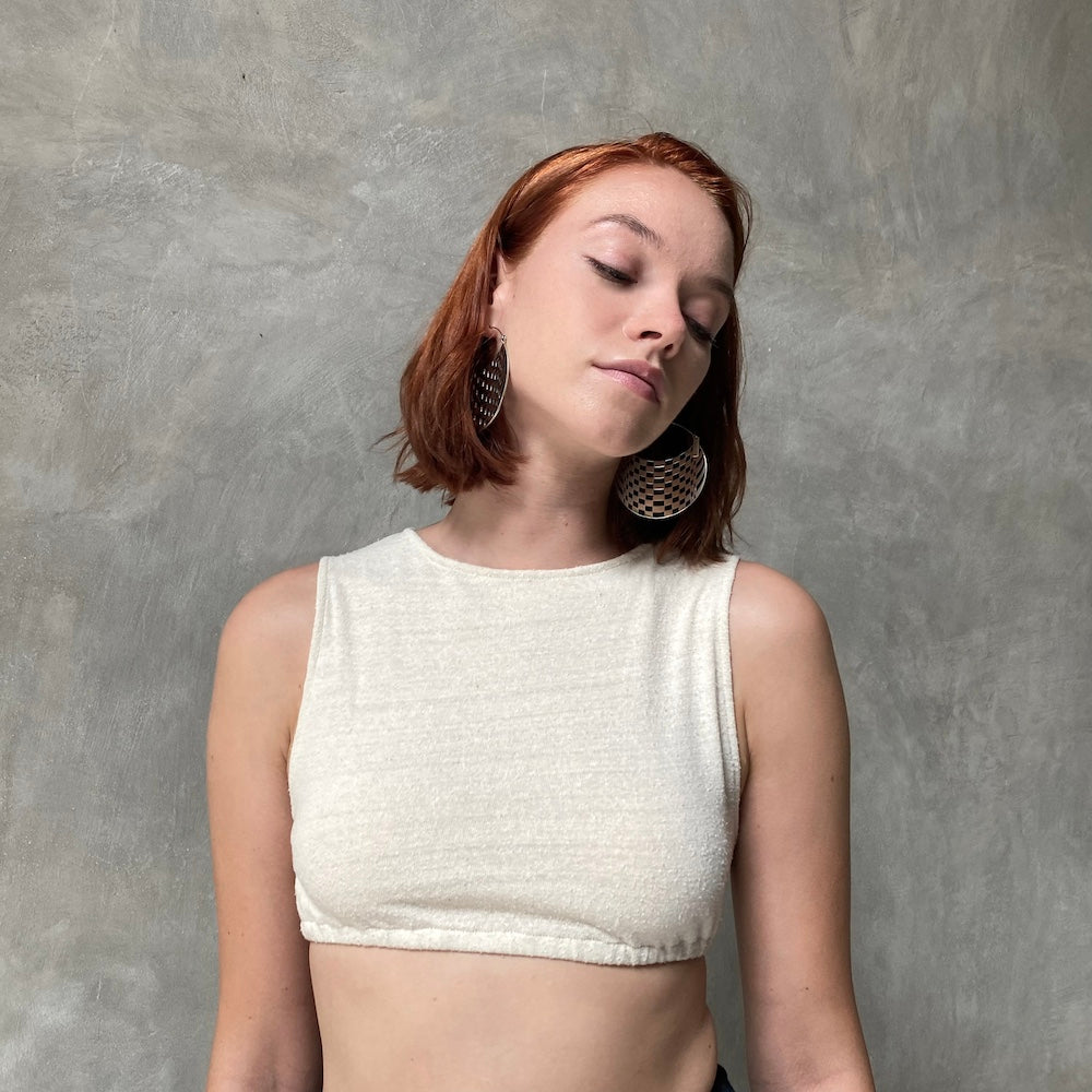 Raw Silk Crop Top