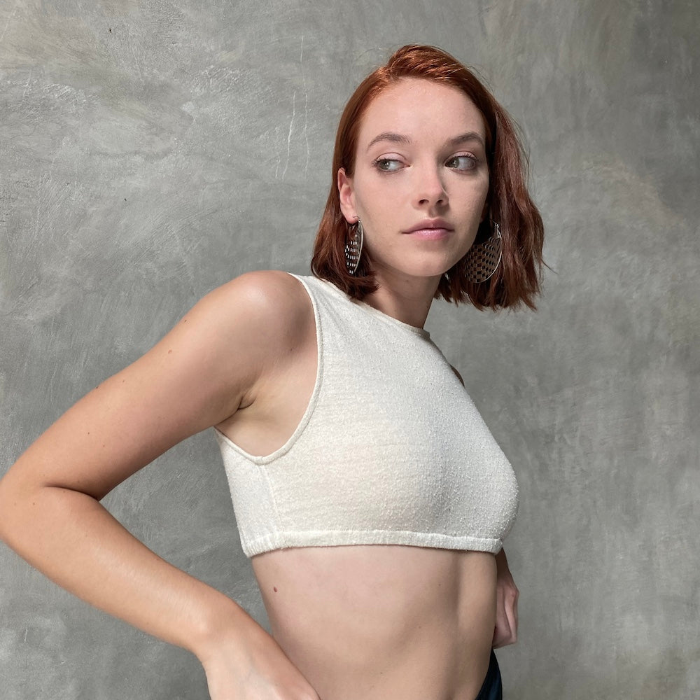 Raw Silk Crop Top