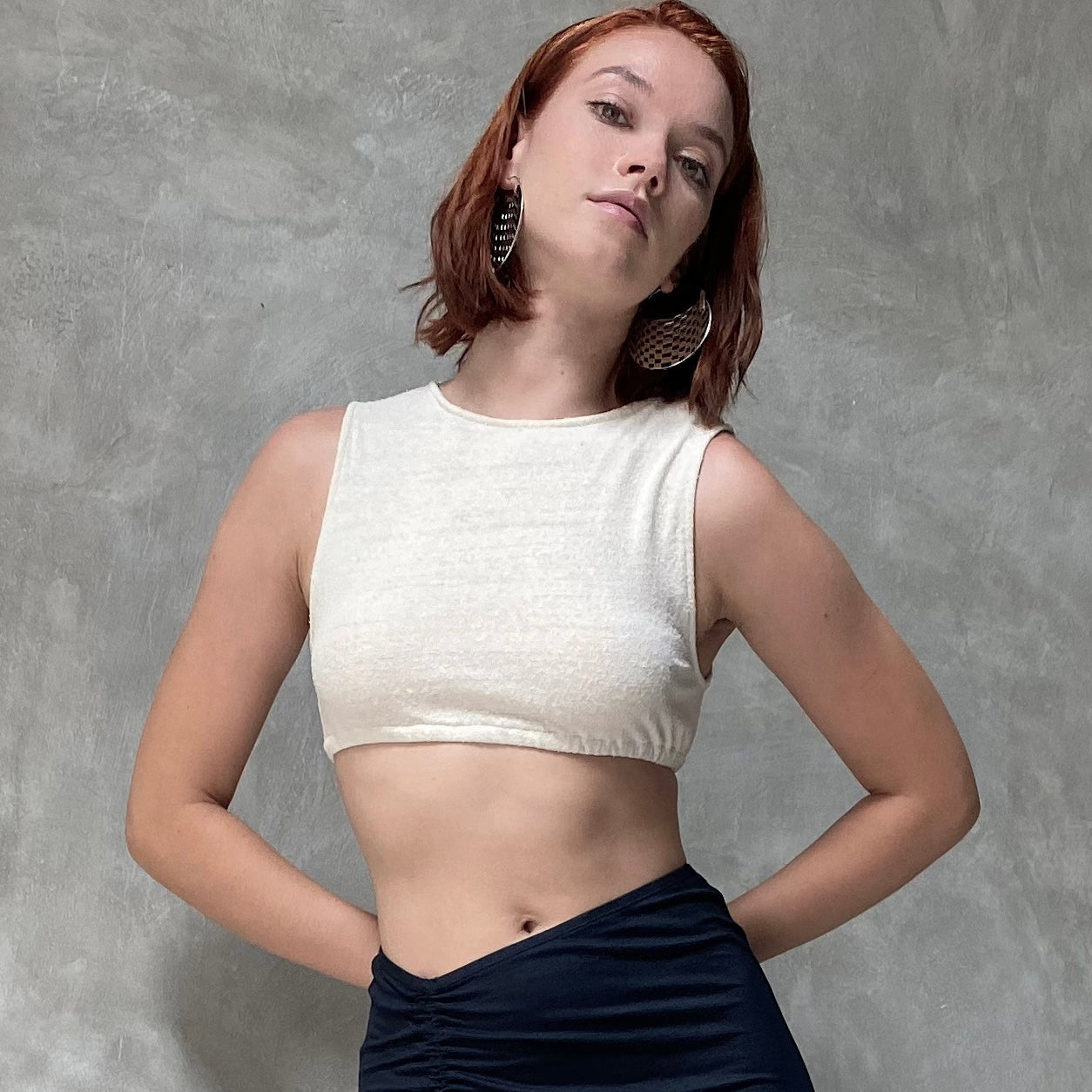 Raw Silk Crop Top