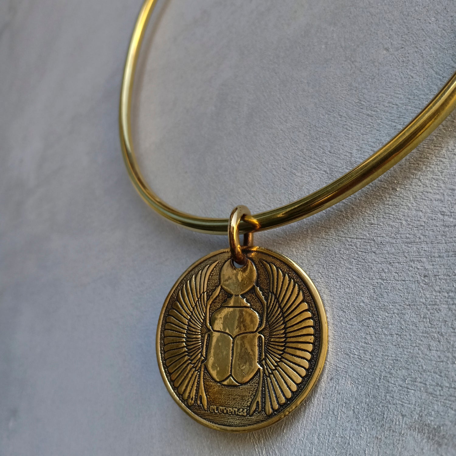 Scarab Pendant Brass