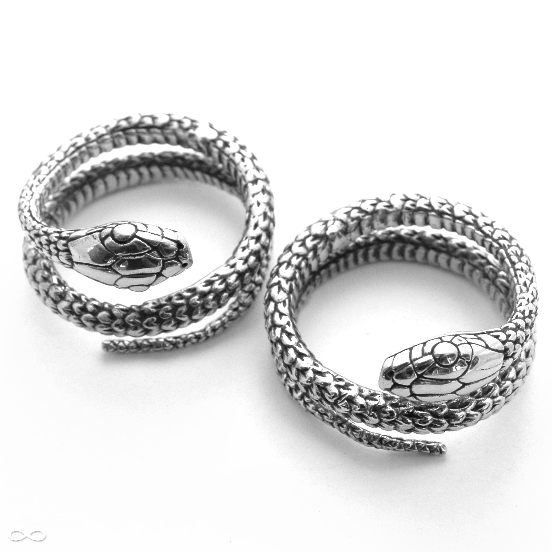 Snake Ear Weights Silver