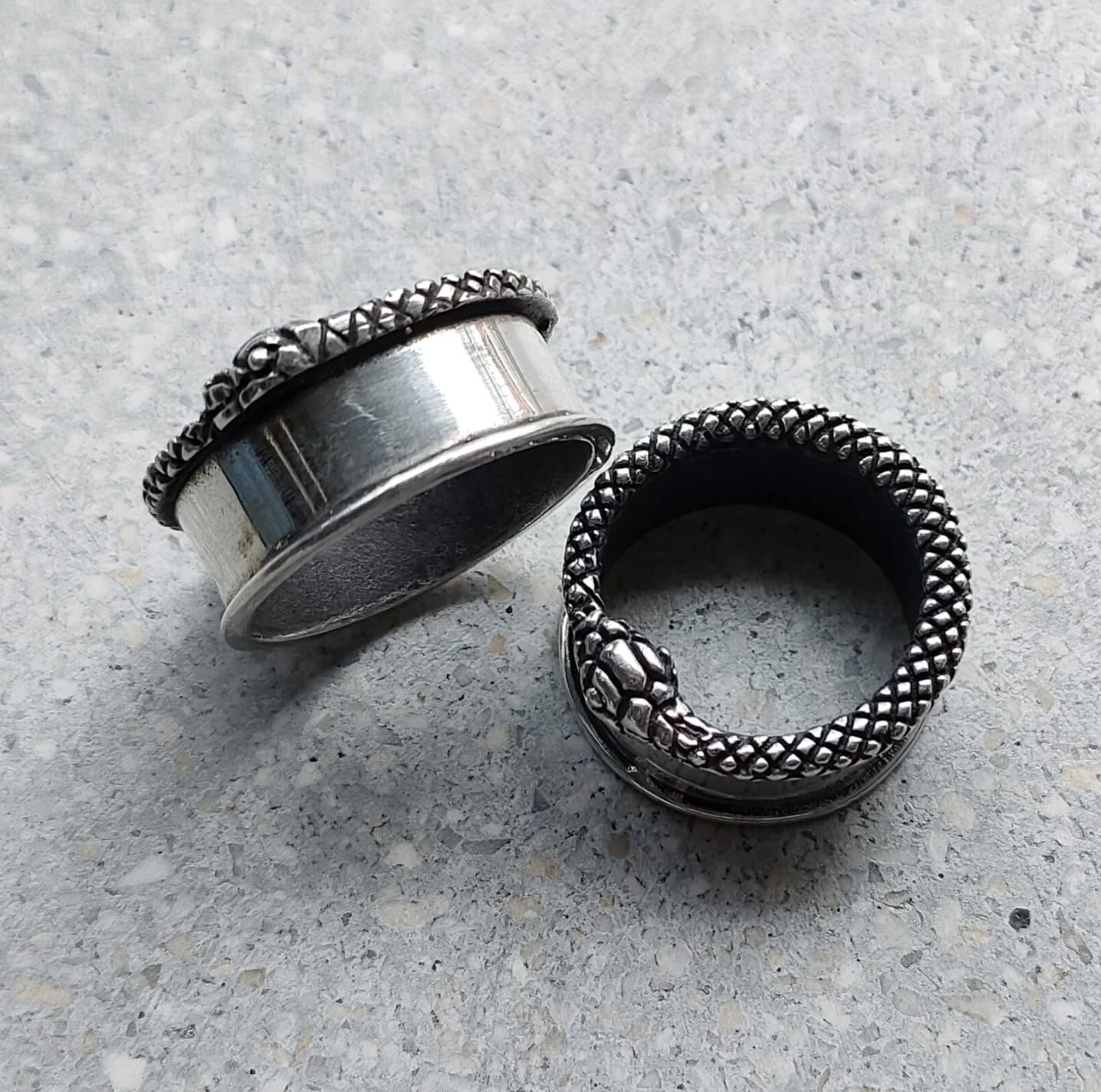 Snake Tunnels Sterling Silver