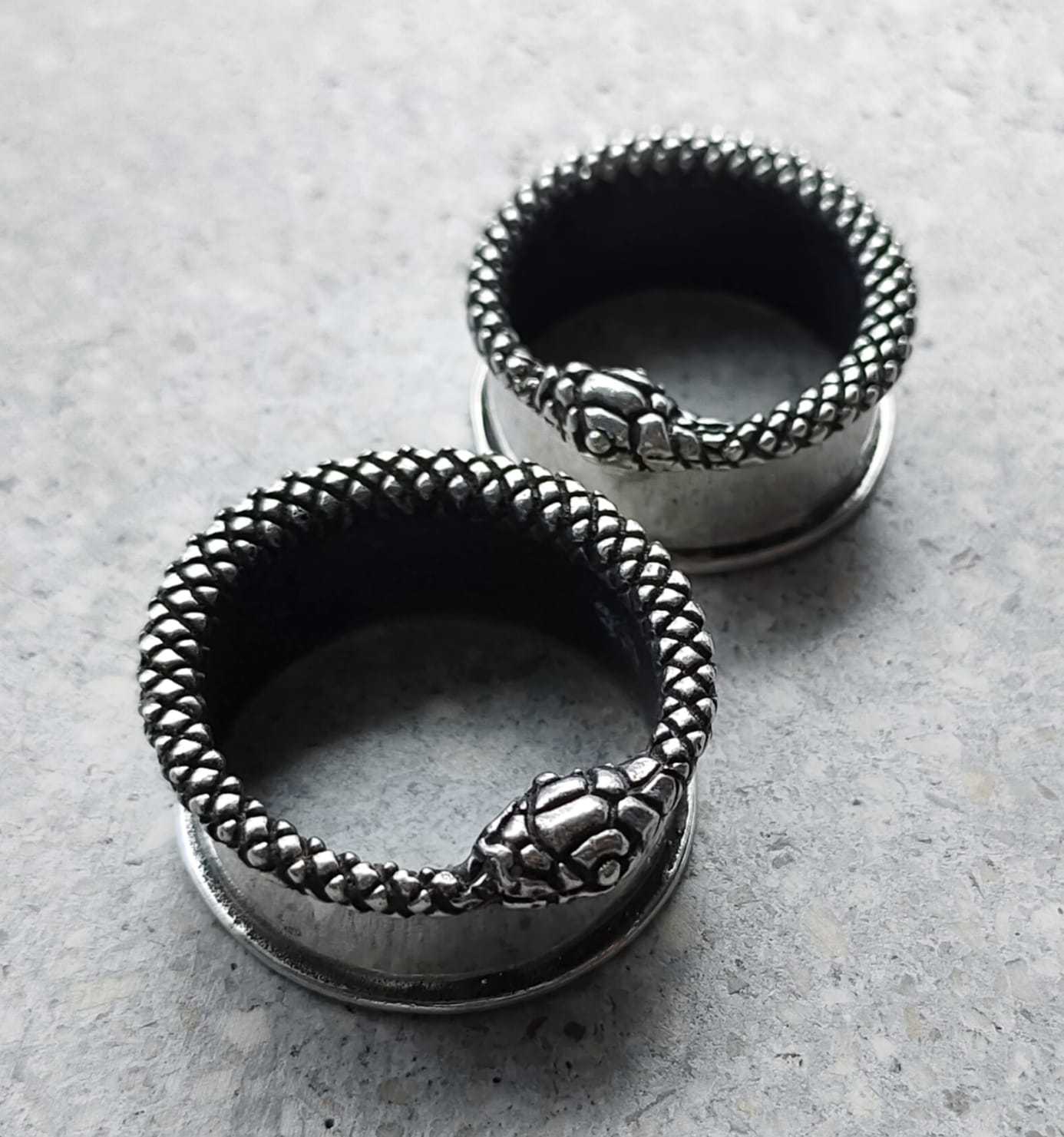 Snake Tunnels Sterling Silver