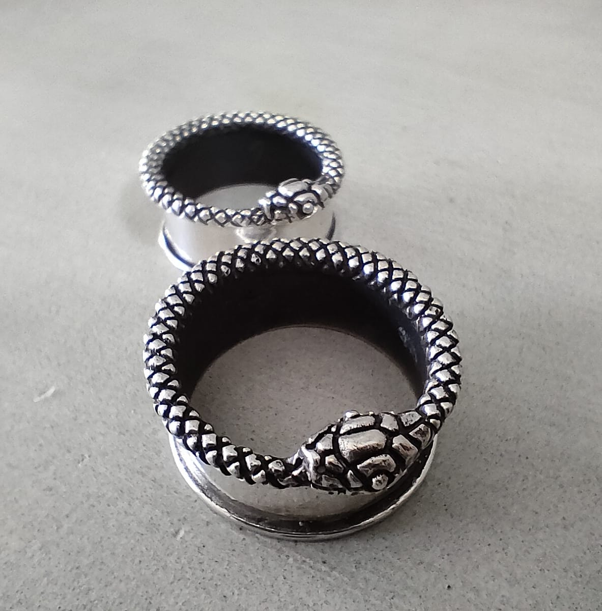 Snake Tunnels Sterling Silver