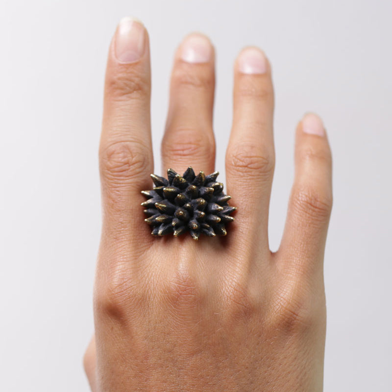 Men's Spike Ring Gold