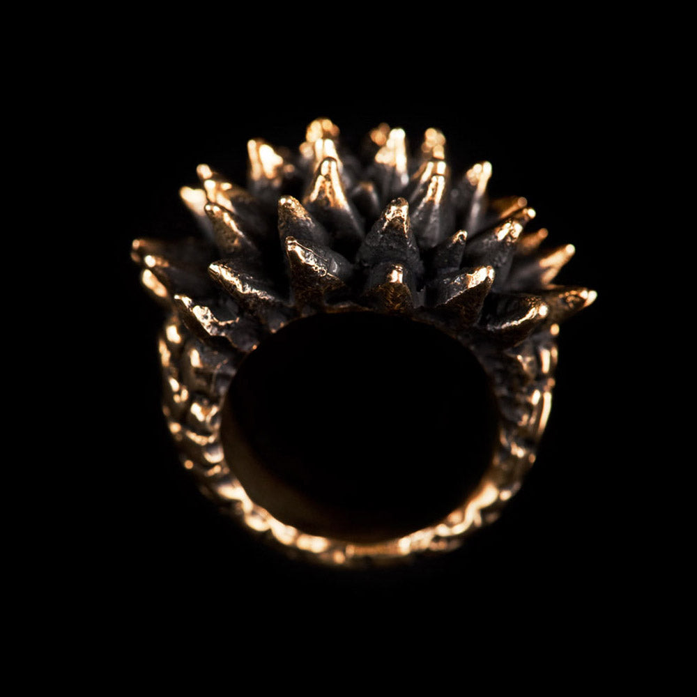 Men's Spike Ring Gold