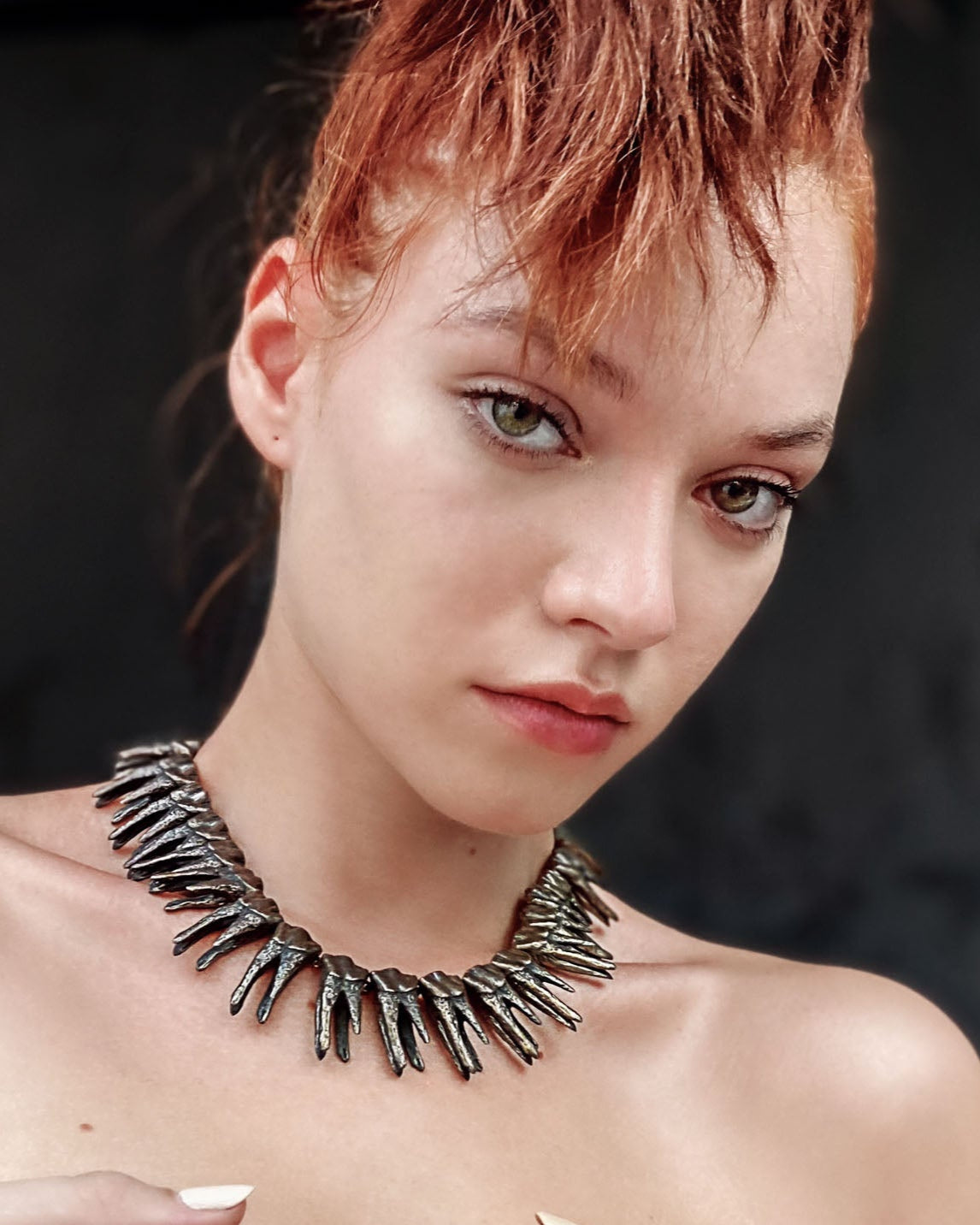 Tooth Choker Silver