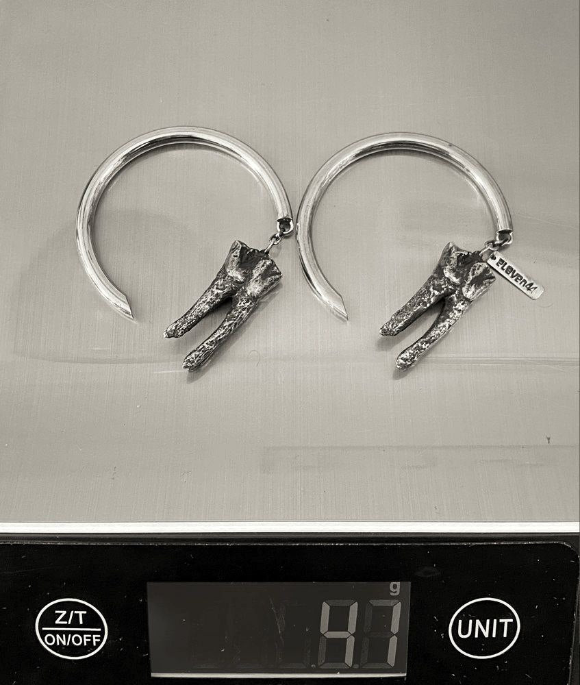 Tooth Ear Weights Silver - eleven44