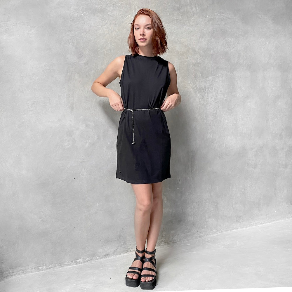 Black T-Shirt Dress Organic Cotton