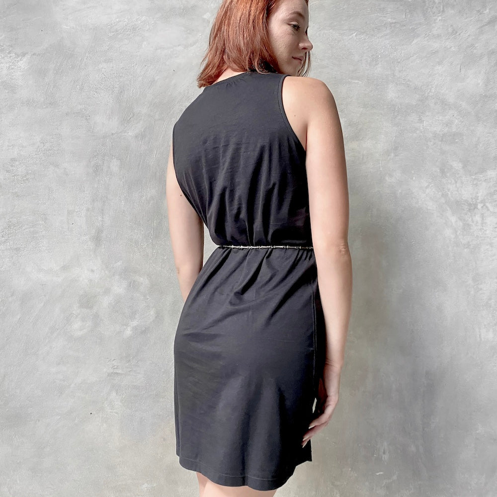 Black T-Shirt Dress Organic Cotton