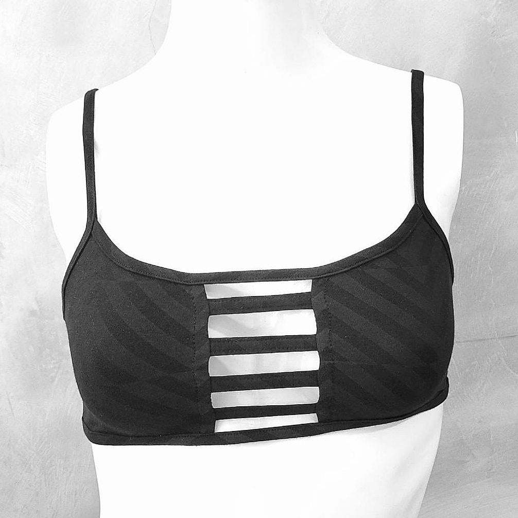 Zig Zag Cage Bralette OG Cotton Lycra