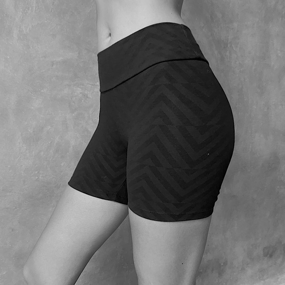 Zig Zag Bike Shorts Organic Cotton Lycra