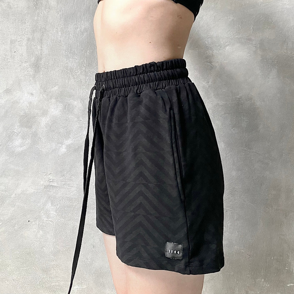 Zig Zag Sweatshorts Bamboo Terry