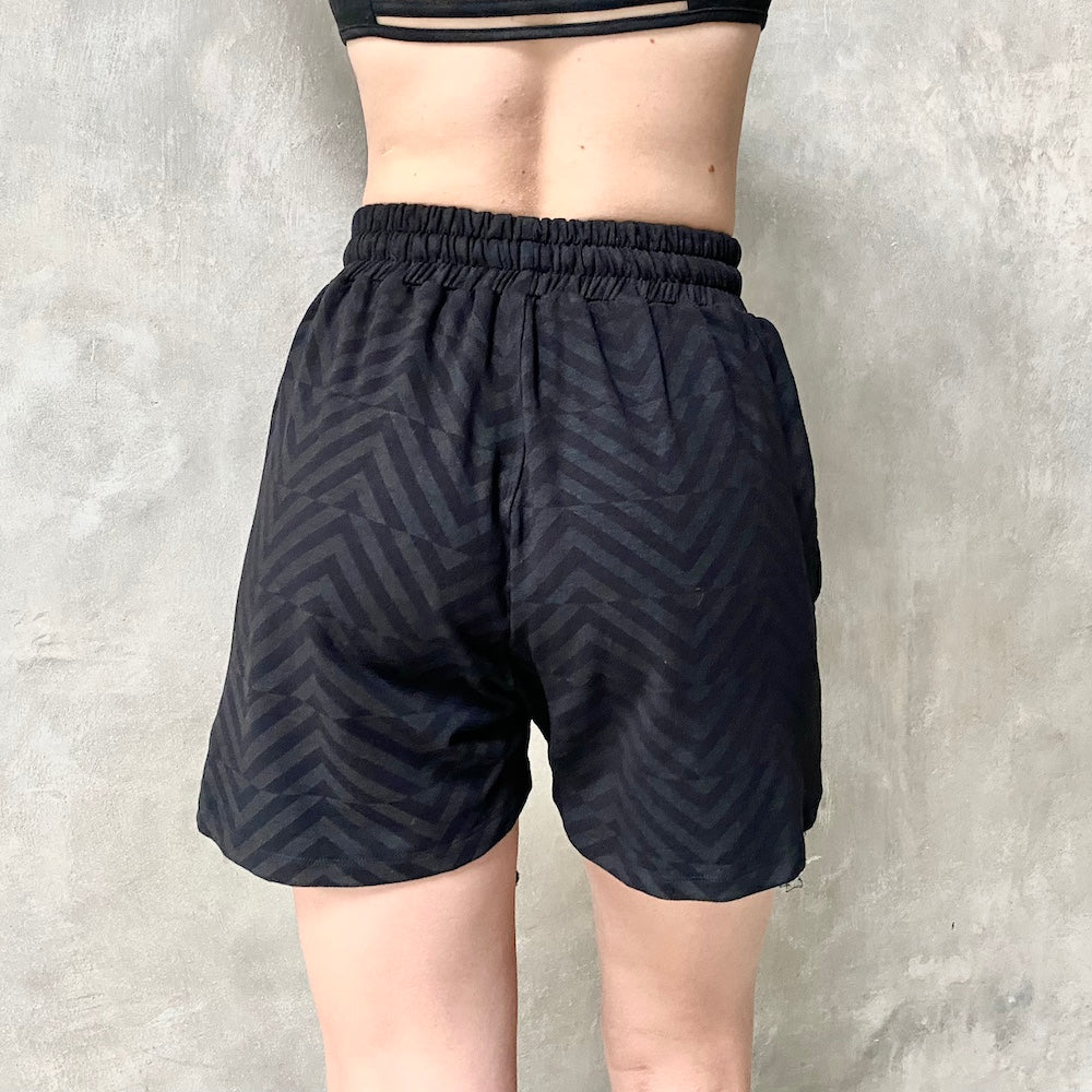 Zig Zag Sweatshorts Bamboo Terry